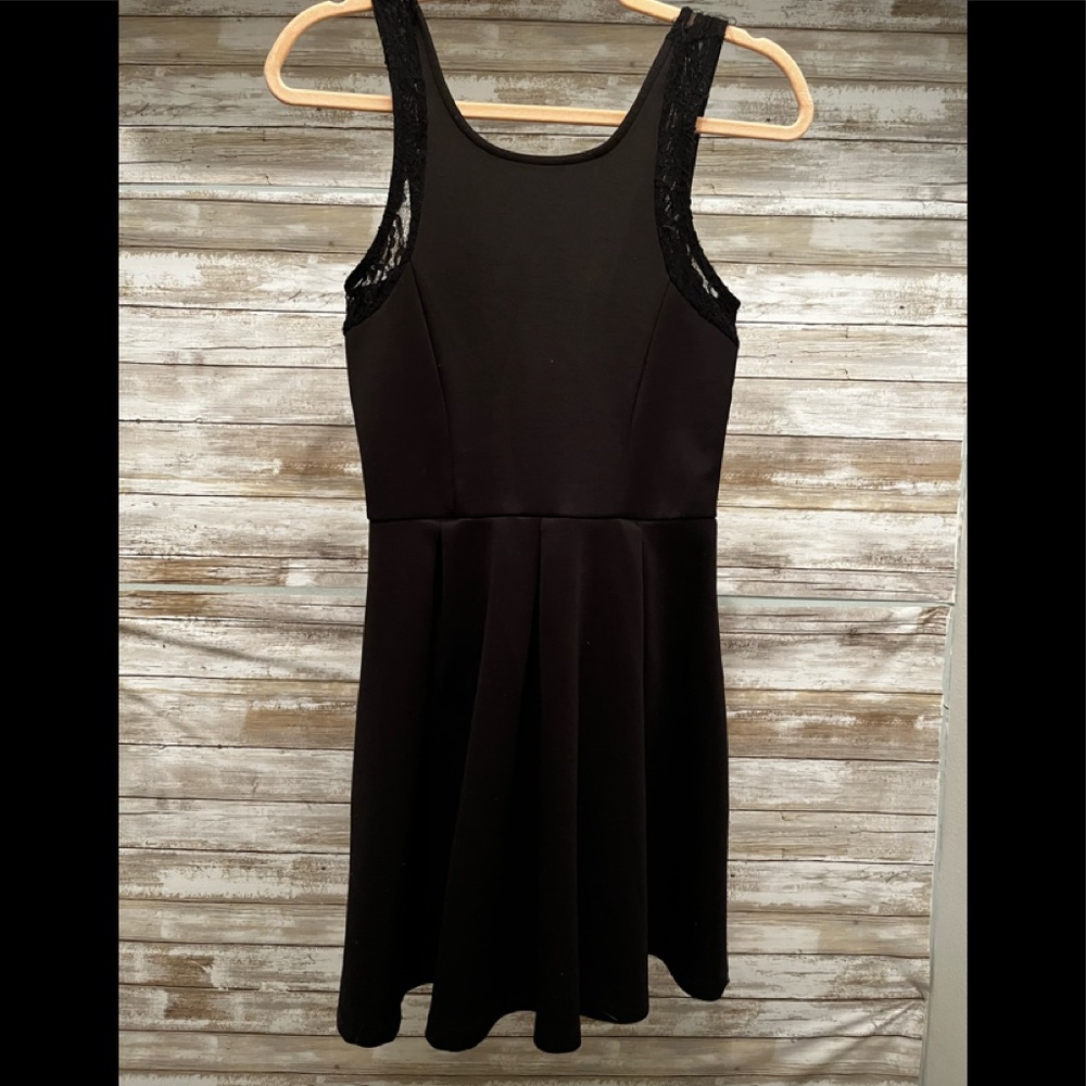 Black Open Back Dress